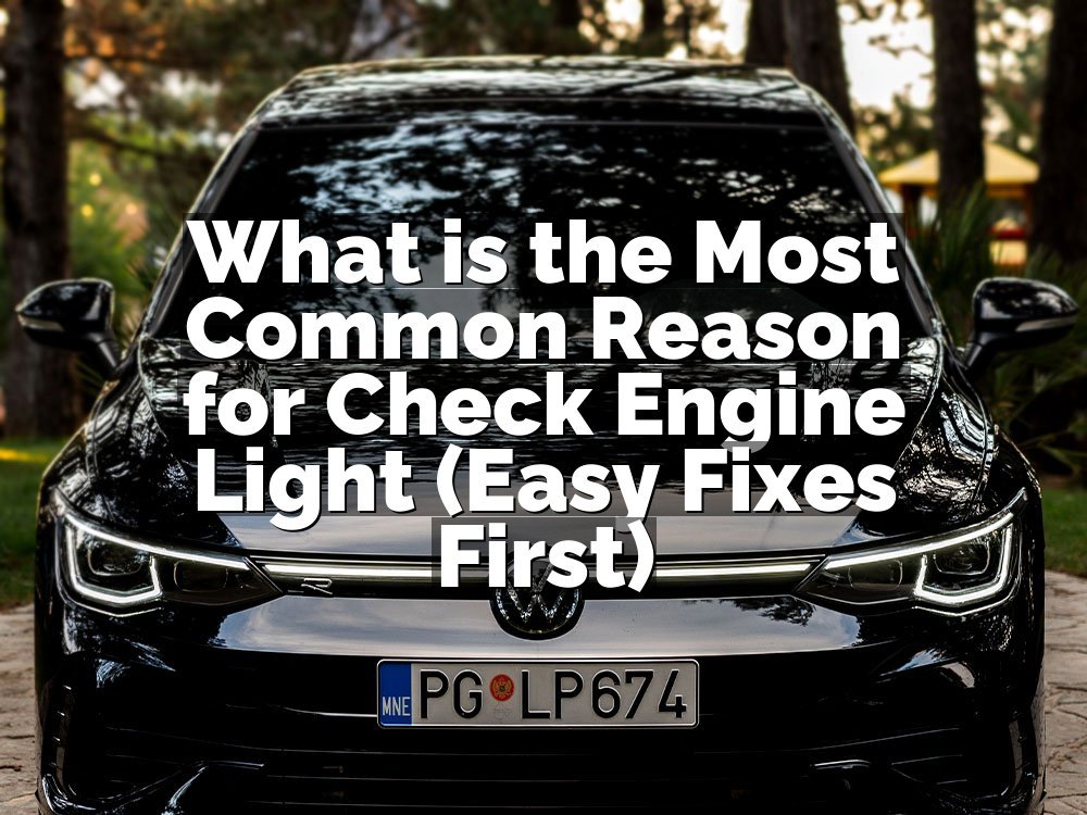 What is the Most Common Reason for Check Engine Light (Easy Fixes First)