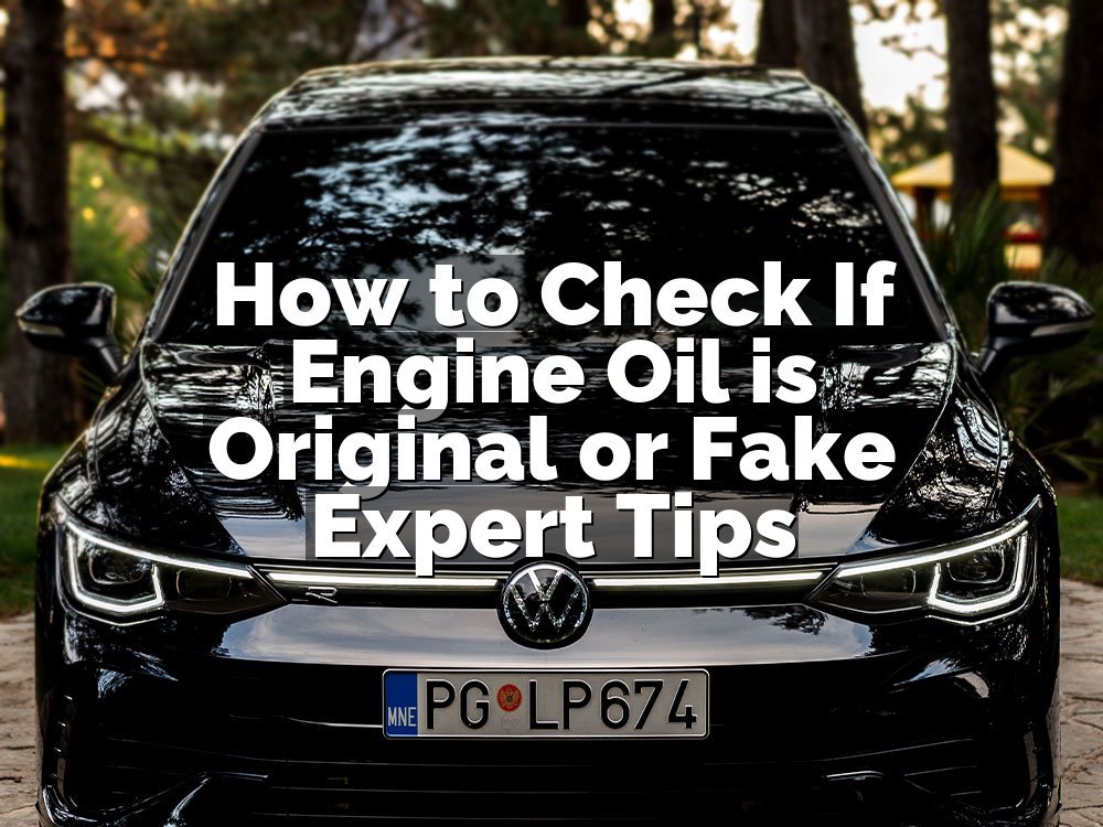 How to Check If Engine Oil is Original or Fake Expert Tips