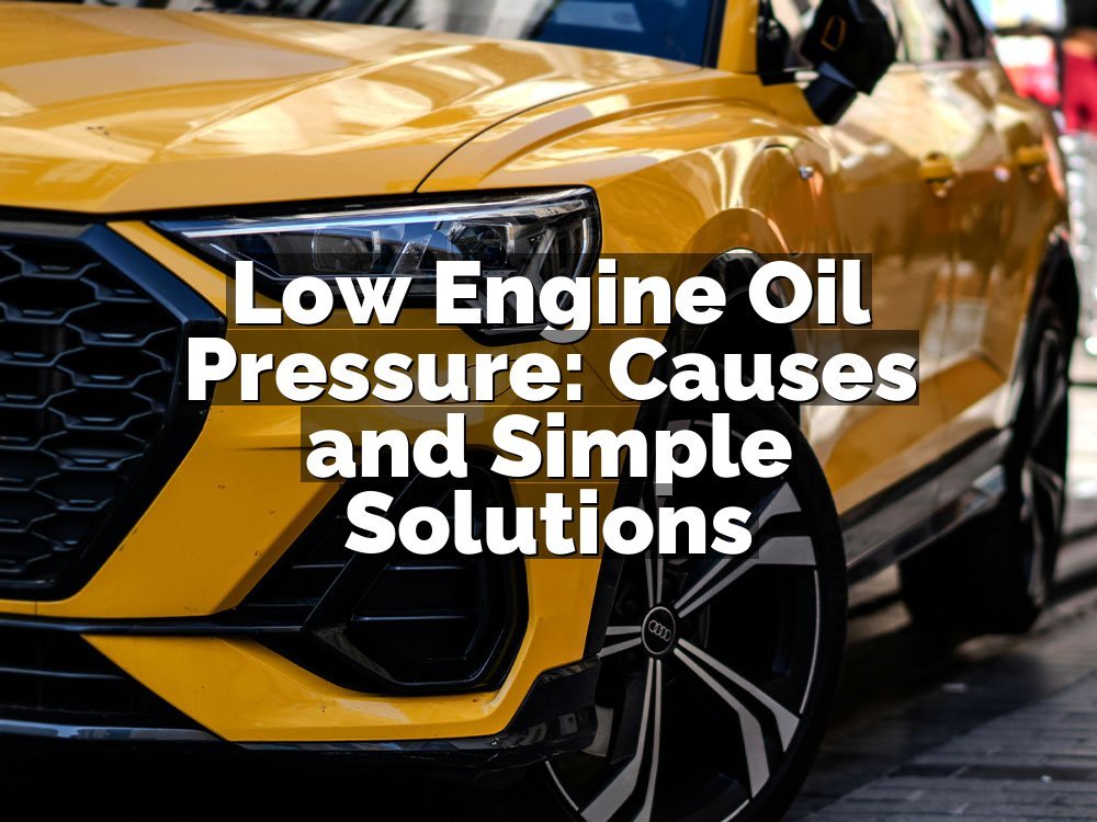 Low Engine Oil Pressure: Causes and Simple Solutions