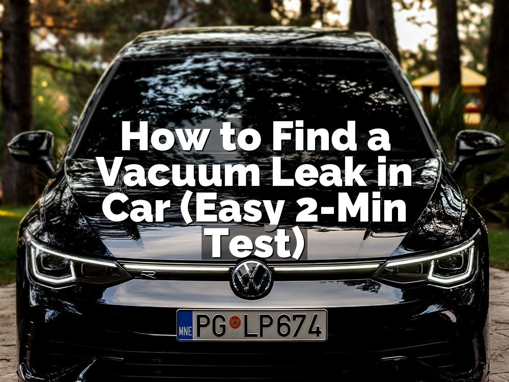 How to Find a Vacuum Leak in Car (Easy 2-Min Test)